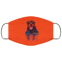 Load image into Gallery viewer, Hand painted rottweiler human Face Mask