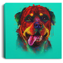Load image into Gallery viewer, Hand Painted Rottweiler Square Canvas .75in Frame
