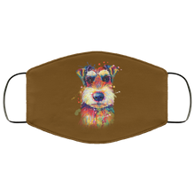 Load image into Gallery viewer, Hand painted Schnauzer human Face Mask