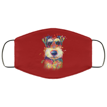 Load image into Gallery viewer, Hand painted Schnauzer human Face Mask