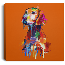 Load image into Gallery viewer, Hand Painted Vizsla Square Canvas .75in Frame