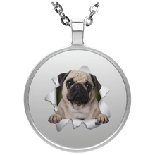 Load image into Gallery viewer, PUG 3D Circle Necklace