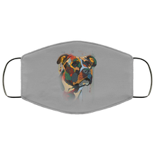 Load image into Gallery viewer, Hand painted pitbull human Face Mask