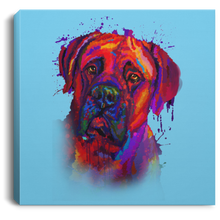 Load image into Gallery viewer, Hand Painted Bullmastiff Square Canvas .75in Frame