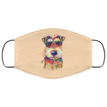 Load image into Gallery viewer, Hand painted Schnauzer human Face Mask