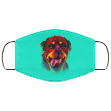 Load image into Gallery viewer, Hand painted rottweiler human Face Mask