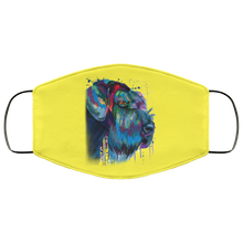 Load image into Gallery viewer, Hand painted Schnauzer human Face Mask
