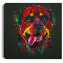 Load image into Gallery viewer, Hand Painted Rottweiler Square Canvas .75in Frame