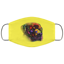 Load image into Gallery viewer, Hand painted rottweiler human Face Mask