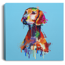 Load image into Gallery viewer, Hand Painted Vizsla Square Canvas .75in Frame