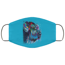 Load image into Gallery viewer, Hand painted Schnauzer human Face Mask