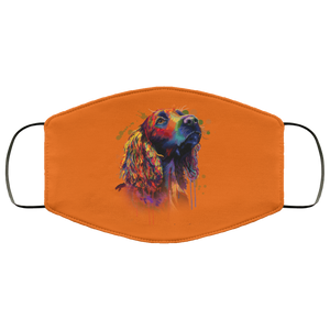 Hand painted cocker spaniel human Face Mask