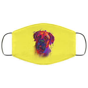 Hand painted Bullmastiff human Face Mask