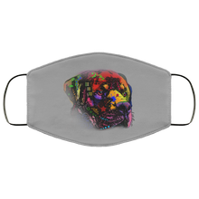 Load image into Gallery viewer, Hand painted rottweiler human Face Mask
