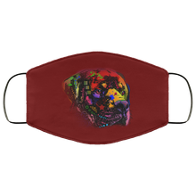 Load image into Gallery viewer, Hand painted rottweiler human Face Mask