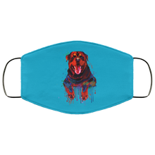 Load image into Gallery viewer, Hand painted rottweiler human Face Mask