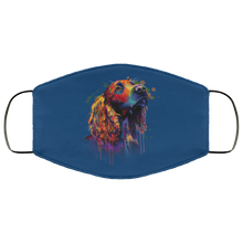 Load image into Gallery viewer, Hand painted cocker spaniel human Face Mask