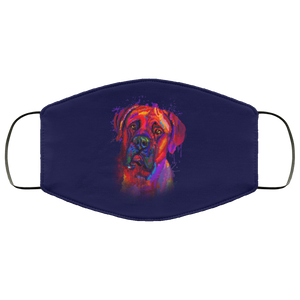 Hand painted Bullmastiff human Face Mask