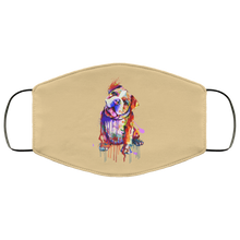 Load image into Gallery viewer, Hand painted Bull Dog human Face Mask