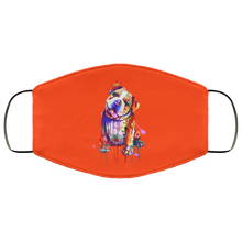 Load image into Gallery viewer, Hand painted Bull Dog human Face Mask