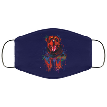 Load image into Gallery viewer, Hand painted rottweiler human Face Mask