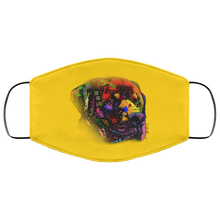 Load image into Gallery viewer, Hand painted rottweiler human Face Mask
