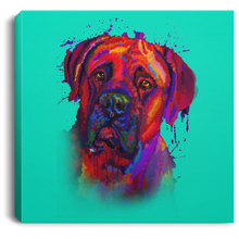 Load image into Gallery viewer, Hand Painted Bullmastiff Square Canvas .75in Frame