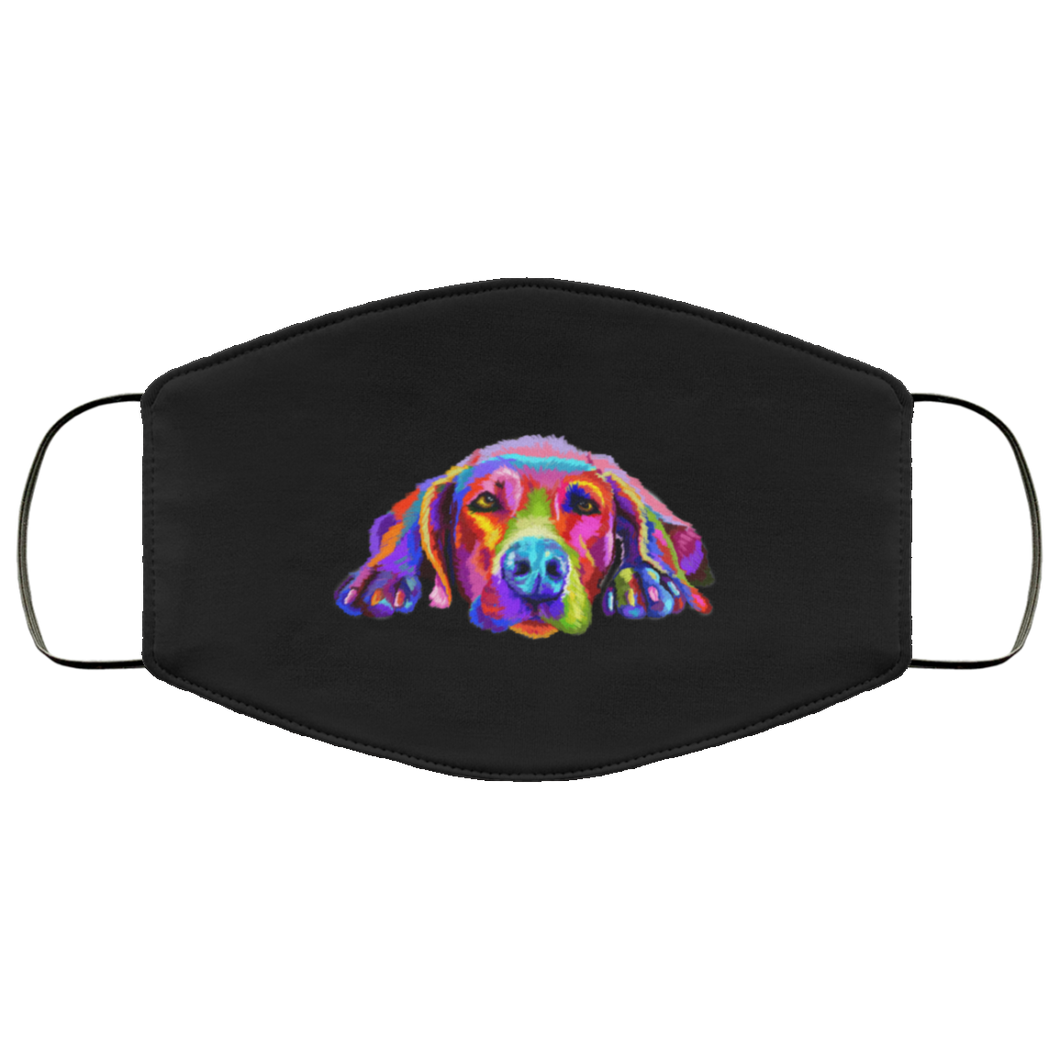 Hand painted weimaraners Human Face Mask
