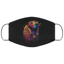 Load image into Gallery viewer, Hand painted cocker spaniel human Face Mask
