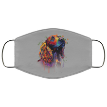 Load image into Gallery viewer, Hand painted cocker spaniel human Face Mask