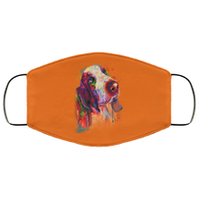 Load image into Gallery viewer, Hand painted bassethound human Face Mask