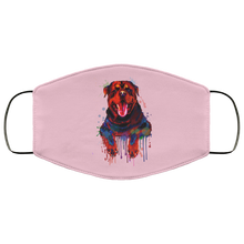 Load image into Gallery viewer, Hand painted rottweiler human Face Mask