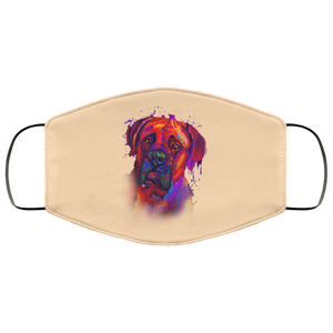 Hand painted Bullmastiff human Face Mask