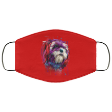Load image into Gallery viewer, Hand painted Shih Tzu human Face Mask