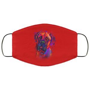 Hand painted Bullmastiff human Face Mask