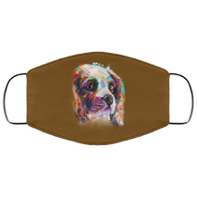 Load image into Gallery viewer, Hand painted cavalier human Face Mask