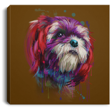 Load image into Gallery viewer, Hand Painted Shih Tzu Square Canvas .75in Frame