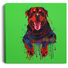 Load image into Gallery viewer, Hand Painted Rottweiler Square Canvas .75in Frame