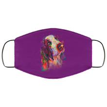 Load image into Gallery viewer, Hand painted bassethound human Face Mask