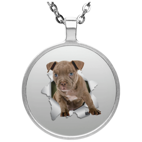 PITBULL 3D Circle Necklace