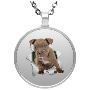 PITBULL 3D Circle Necklace