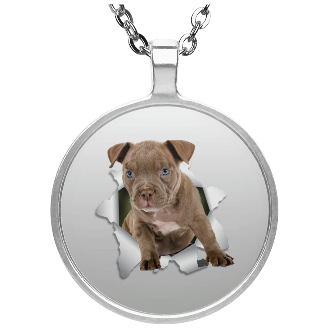 PITBULL 3D Circle Necklace