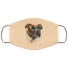 Load image into Gallery viewer, Hand painted pitbull human Face Mask