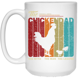 THE CHICKEN DAD 15 oz. White Mug