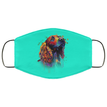 Load image into Gallery viewer, Hand painted cocker spaniel human Face Mask