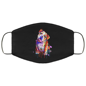 Hand painted Bull Dog human Face Mask