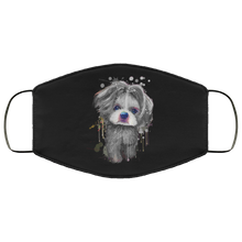 Load image into Gallery viewer, Hand painted 	Shih Tzu human Face Mask