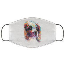 Load image into Gallery viewer, Hand painted cavalier human Face Mask