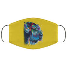 Load image into Gallery viewer, Hand painted Schnauzer human Face Mask