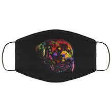 Load image into Gallery viewer, Hand painted rottweiler human Face Mask